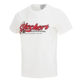 Lässiges Kurzarm-T-Shirt „Weiß Rot“ Lässiges Kurzarm-T-Shirt „Weiß Rot“