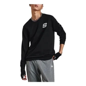 Lässiges Langarm-T-Shirt „Schwarz Weiß“