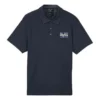 Lässiges Polohemd mit Schriftzug „Black White“