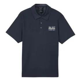 Lässiges Polohemd mit Schriftzug „Black White“