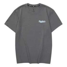 Lässiges T-Shirt mit Aufdruck „Grey Blue“