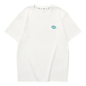 Lässiges T-Shirt mit Aufdruck „Weiß Blau“