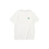 Lässiges T-Shirt mit Aufdruck „Weiß Blau“