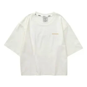 Lässiges T-Shirt mit Aufdruck „White Red“