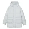 Mittellange Daunenjacke „Grey“