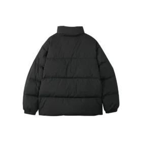 Modische Daunenjacke mit Logo-Print „Black“
