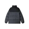Modische Daunenjacke mit Logo-Print „Schwarz Grau“