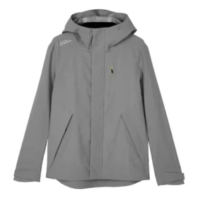 Modische gewebte Kapuzenjacke „Grau“