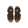 Monster Klettverschluss Funktionelle Outdoor-Sandalen mit offener Zehenpartie und flachem Absatz, braun