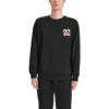Number Printed Crew Sweatshirt „Grey Black White“