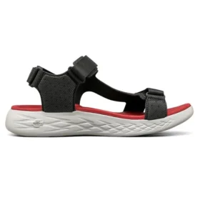 On-the-GO 600 Klettverschluss-Sandalen Schwarz/Rot