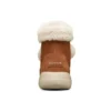 On-the-GO Joy Pompom Schneestiefel „Braun Weiß“