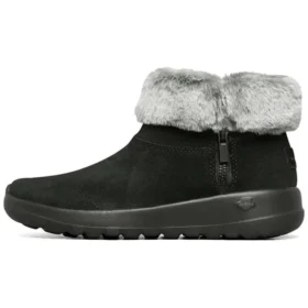 On-the-GO Joy Schneestiefel mit Fell „Schwarz-Weiß“