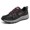 Outdoor Trekking Low Cut „Schwarz Rot Grau“