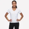 Pima-T-Shirt mit V-Ausschnitt