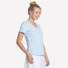 Pima-T-Shirt mit V-Ausschnitt