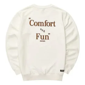 Pullover mit Buchstabenprint „Weiß Rot“