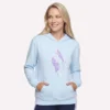 Pullover mit Kapuze und Blumen-Diamant-Muster Pullover mit Kapuze und Blumen-Diamant-Muster