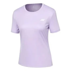 Running Knit Kurzarm Lila