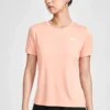 Running Knit Kurzarm Rot