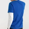 Skechers Herren-T-Shirt mit Aufdruck, kurzärmelig, blau