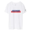 Skechers Herren-T-Shirt mit Aufdruck, kurzärmelig, weiß