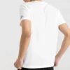 Skechers Herren-T-Shirt mit Aufdruck, kurzärmelig, weiß