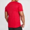 Skechers Herren Trainings- und Laufsport-Strick-T-Shirt mit kurzen Ärmeln, Clown-Rot