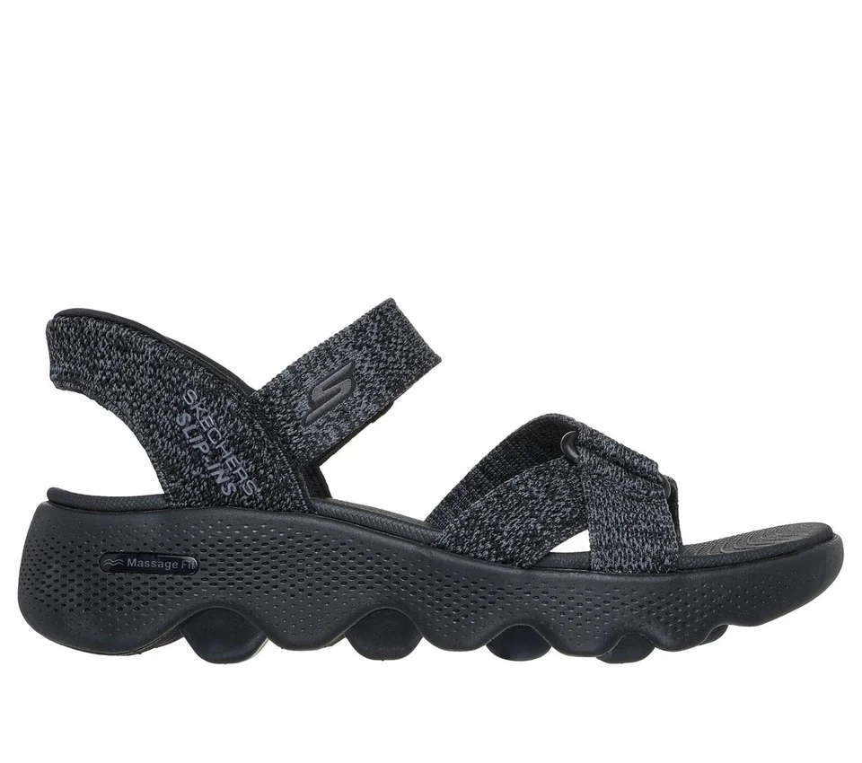 Skechers Slip-ins: Go Walk Massage Fit Sandal – Heather Skechers Slip-ins: Go Walk Massage Fit Sandal – Heather