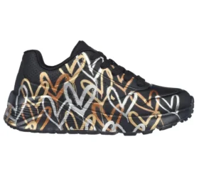 Skechers x JGoldcrown: Uno Lite – Metallic Love