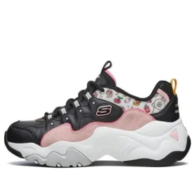 Skechers x Line Friends D‘ Lites 3.0 Low-Top-Clunky-Schuhe Schwarz/Pink
