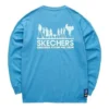 Skechers x One Piece bedrucktes Langarm-T-Shirt „Blau Braun Gelb Schwarz“