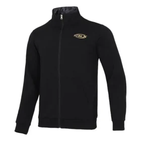 Skechers x SKX Logo-bedruckte Freizeitjacke „Schwarz Gelb“