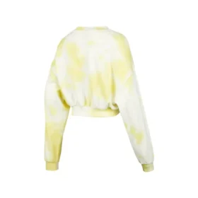 Skechers x XUZHI Kurzer Langarm-Sweater „Gelb Weiß Grau“