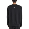 SKX Bedruckter Rundhals-Pullover „Black White“