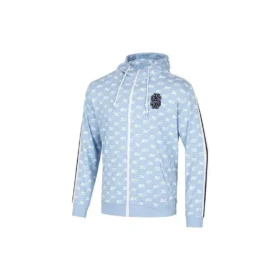 SKX Langarm-Strickjacke mit Buchstabenprint „Grau Blau Weiß“