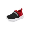 Slipper-Sportschuhe „Schwarz-Rot“