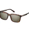 Sonnenbrille mit quadratischen Gläsern in Schildpattoptik