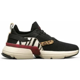 Split Schuhe für den Laufsport Schwarz/Weiß/Rot