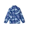 Sport-Freizeit-Serie Sweatshirt mit durchgehendem Print und halbem Reißverschluss „Blue“