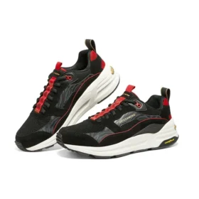 Sport-Freizeitschuhe „Schwarz Grau Rot“