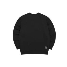 Sport Letter Crew Sweater „Black White“