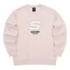 Sport Letter Crew Sweater „Pink White“