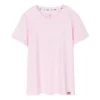 Sport-T-Shirt mit Rundhalsausschnitt, kurzärmelig, rosa