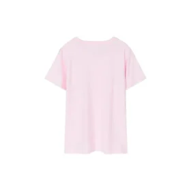 Sport-T-Shirt mit Rundhalsausschnitt, kurzärmelig, rosa