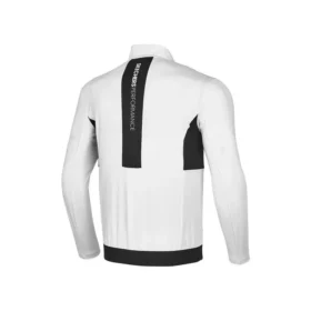 Sportjacke mit aufgedrucktem Schriftzug „Weiß Schwarz“