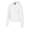Sportjacke mit Kapuze und Reißverschluss aus Strick mit Logo-Print der Sports-Serie „Weiß“