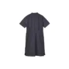 Sportlich-lässiges, einfarbiges Kurzarm-Kleid mit Pulloverkragen „Schwarz“