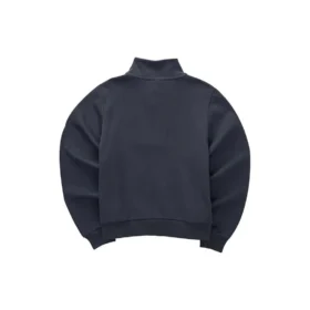Sportlich-lässiges, locker gestricktes Sweatshirt mit Rundhalsausschnitt „Schwarz“