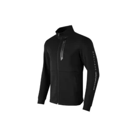 Sportliche Strickjacke mit Stehkragen „Schwarz“